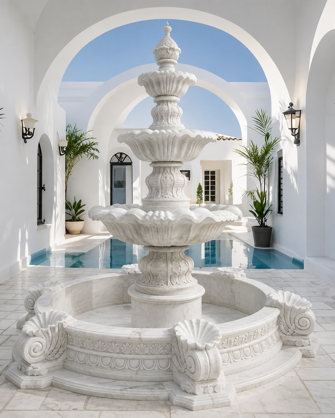 Luxury Outdoor Marble Fountains